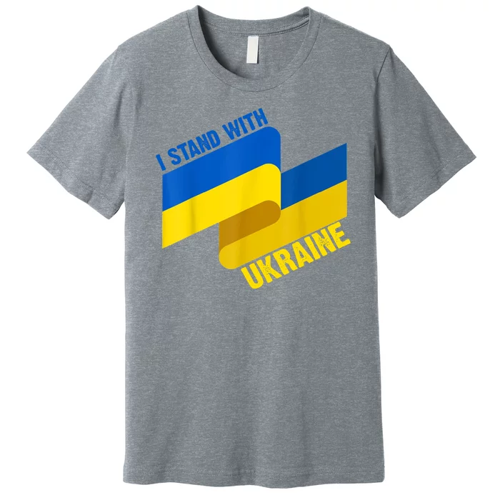 I Stand With Ukraine Support Premium T-Shirt