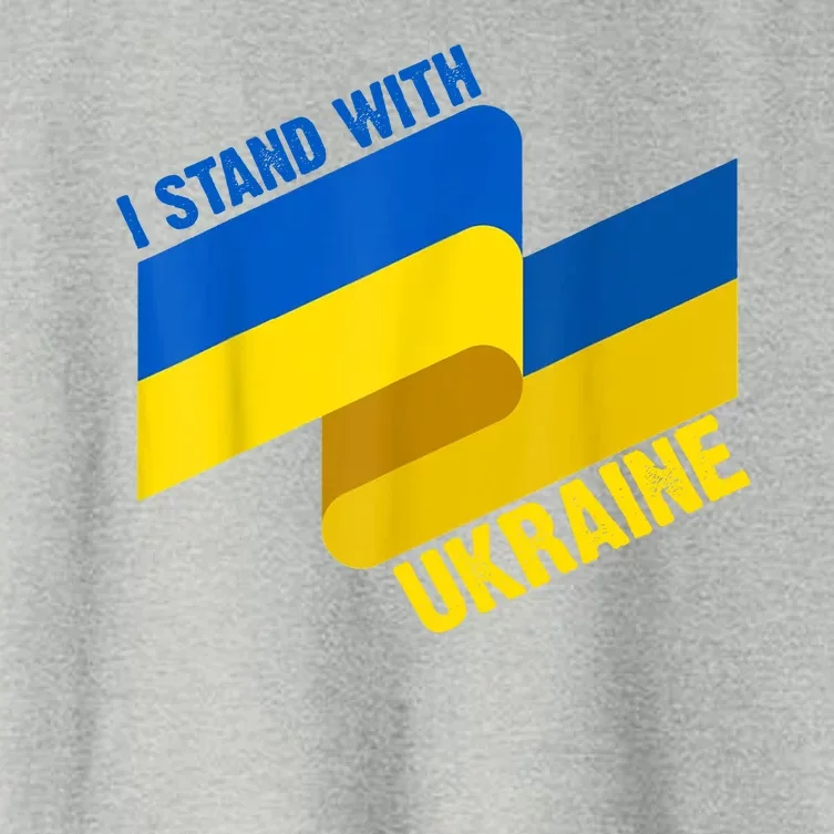 I Stand With Ukraine Support Women's Crop Top Tee