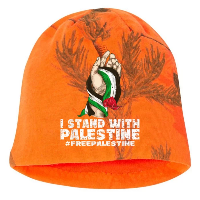 I Stand With Palestine For Their Freedom Free Palestine Kati - Camo Knit Beanie