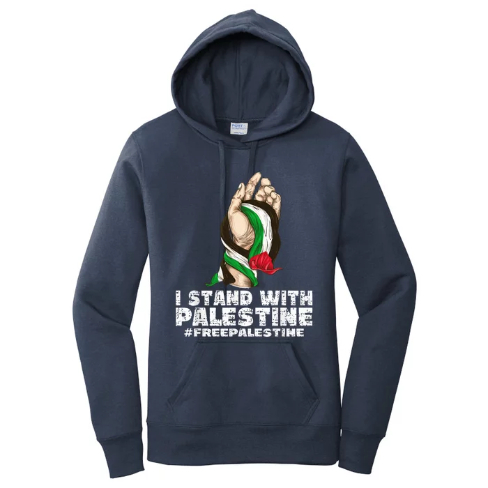 I Stand With Palestine For Their Freedom Free Palestine Women's Pullover Hoodie