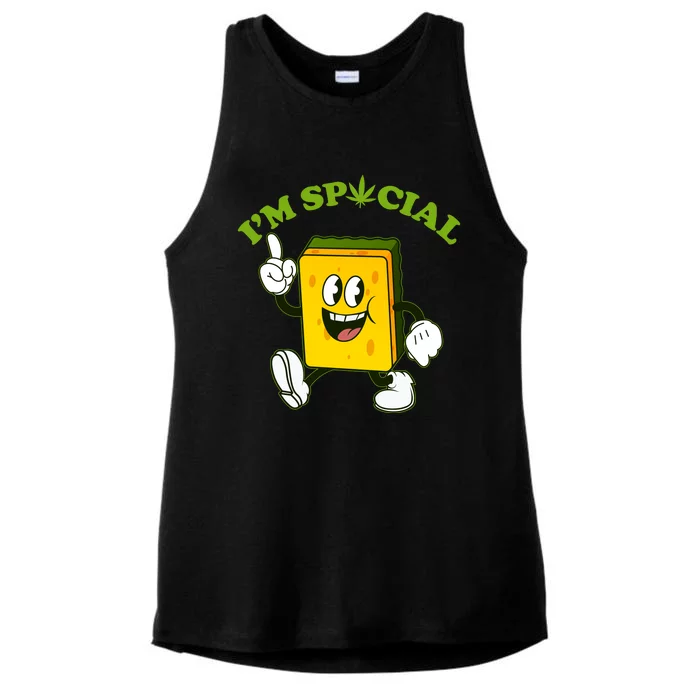 Im Special Weed Sponge Ladies Tri-Blend Wicking Tank