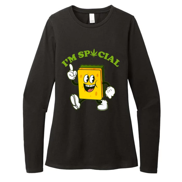 Im Special Weed Sponge Womens CVC Long Sleeve Shirt