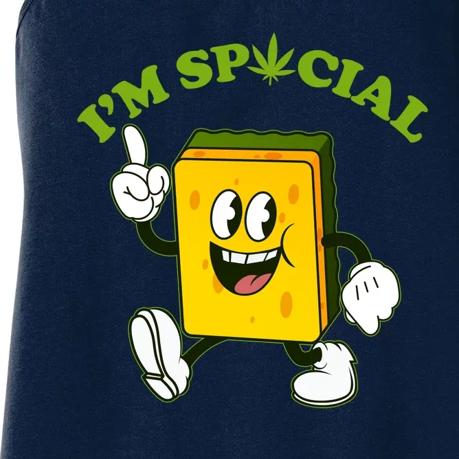 Im Special Weed Sponge Women's Racerback Tank