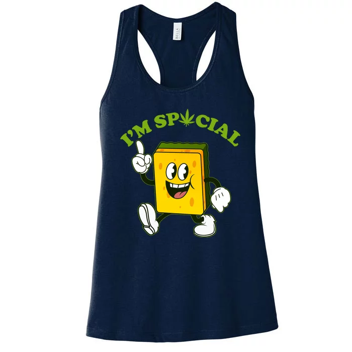 Im Special Weed Sponge Women's Racerback Tank