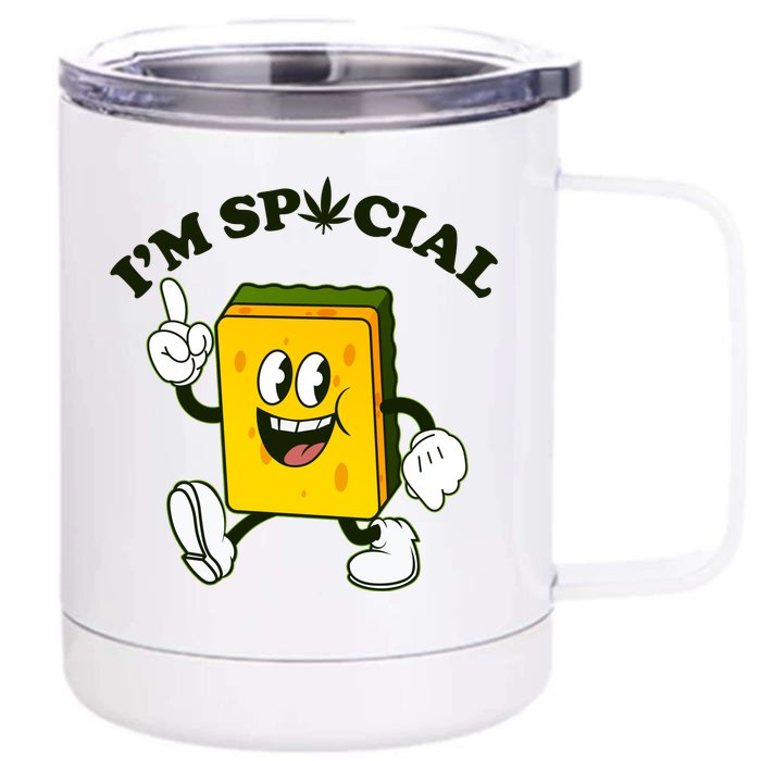 Im Special Weed Sponge Front & Back 12oz Stainless Steel Tumbler Cup