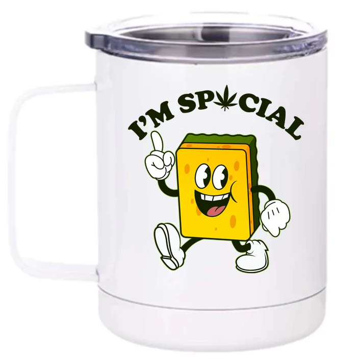 Im Special Weed Sponge Front & Back 12oz Stainless Steel Tumbler Cup