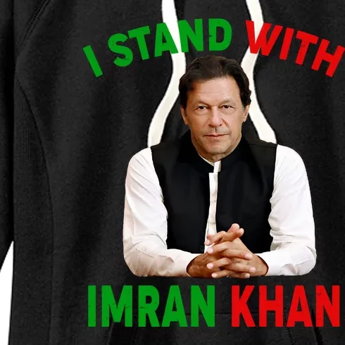 I Stand With Imran Khan Women's Fleece Hoodie