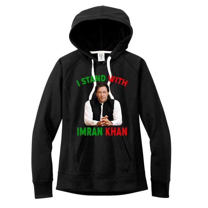 I Stand With Imran Khan Women's Fleece Hoodie