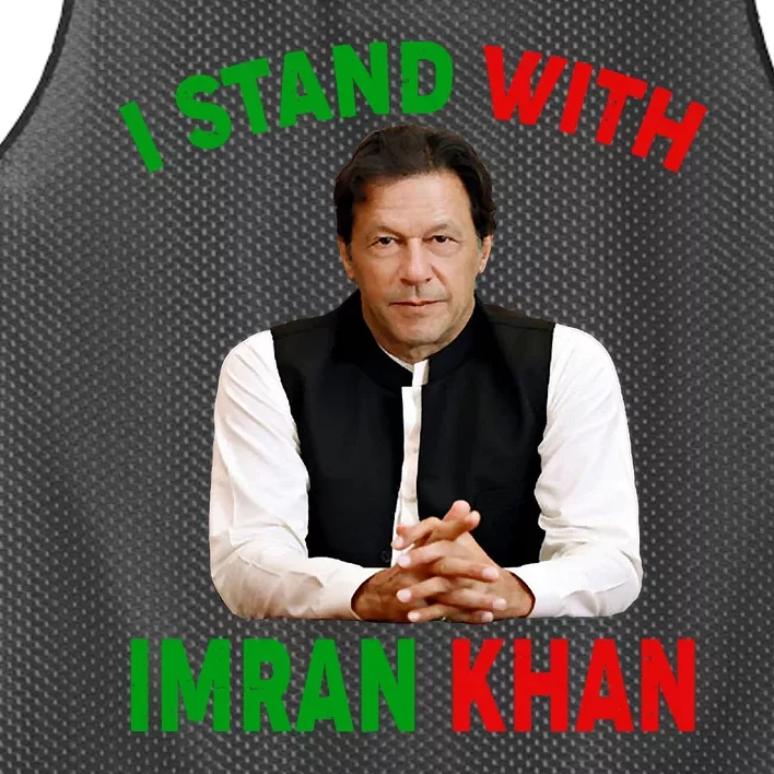 I Stand With Imran Khan Mesh Reversible Basketball Jersey Tank