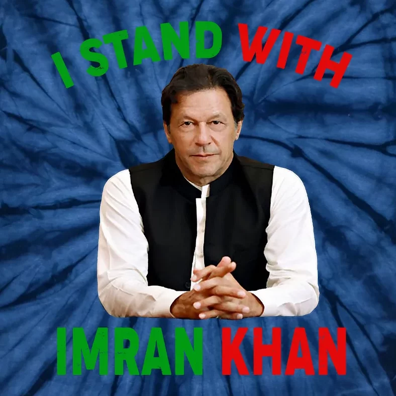 I Stand With Imran Khan Tie-Dye T-Shirt