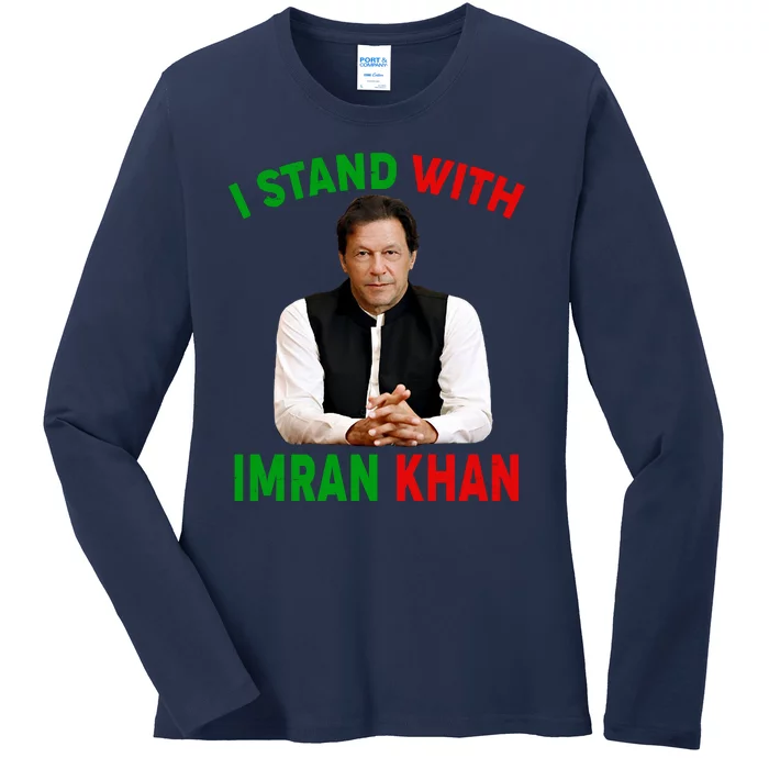 I Stand With Imran Khan Ladies Long Sleeve Shirt