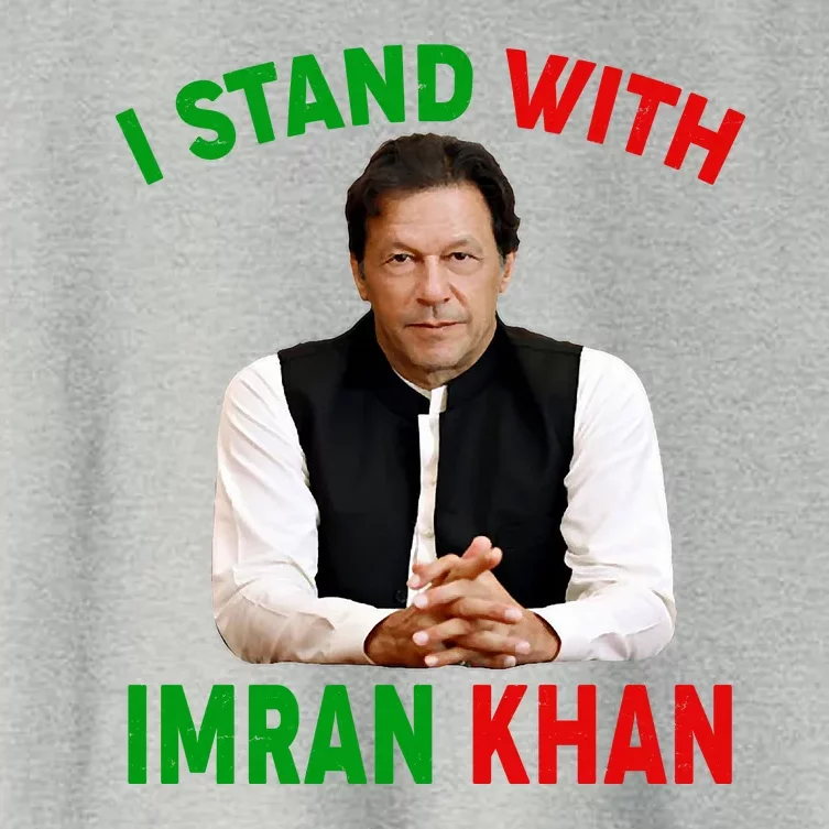 I Stand With Imran Khan Women's Crop Top Tee