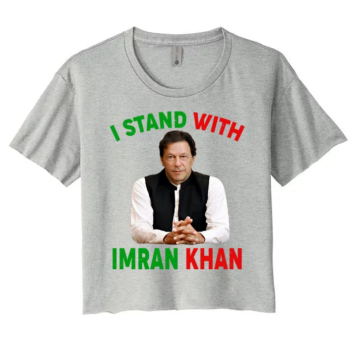 I Stand With Imran Khan Women's Crop Top Tee