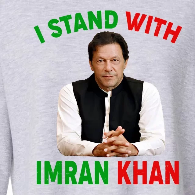 I Stand With Imran Khan Cropped Pullover Crew