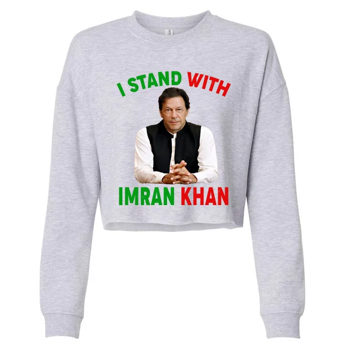 I Stand With Imran Khan Cropped Pullover Crew