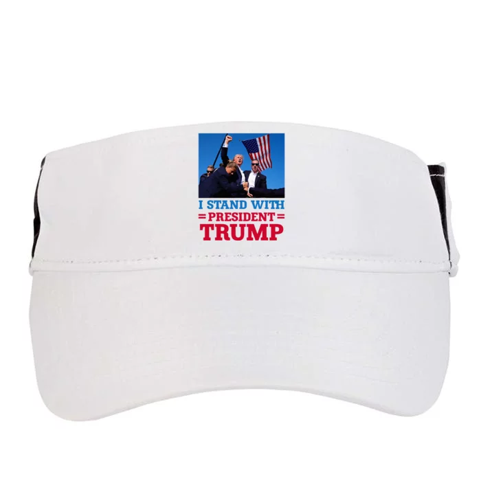 I Stand With President Trump After The Shooting At His Rally Adult Drive Performance Visor