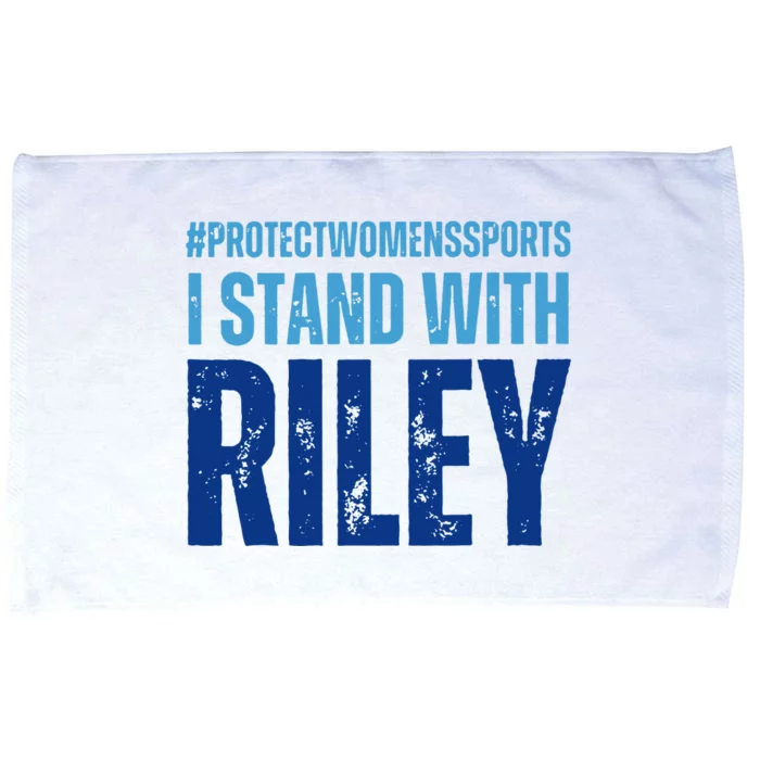 I Stand With Riley Gaines Protect Wo Sports Microfiber Hand Towel