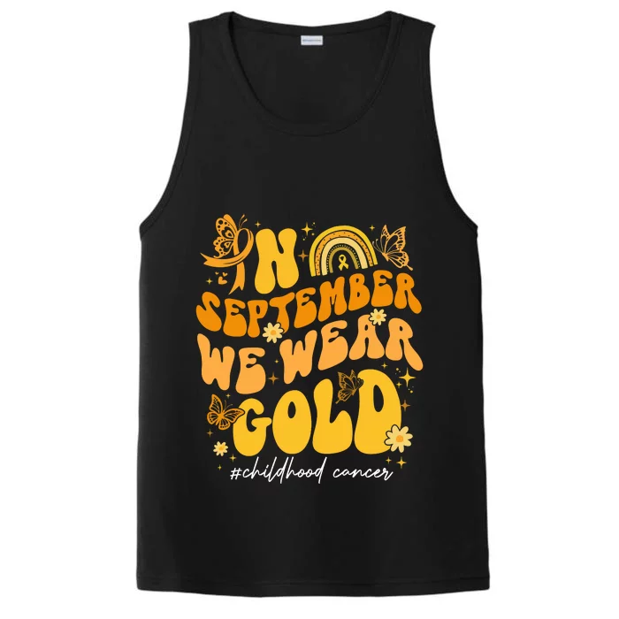 In September We Wear Gold Childhood Cancer Performance Tank