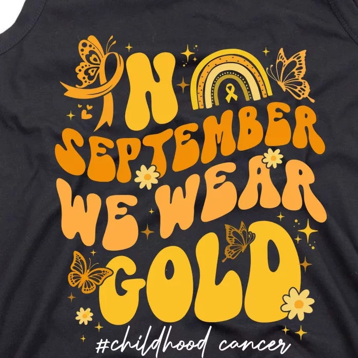 In September We Wear Gold Childhood Cancer Tank Top