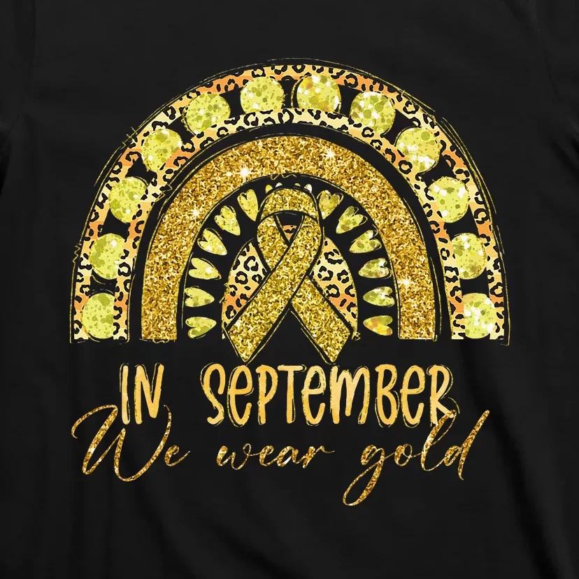 In September We Wear Gold Childhood Cancer Awareness T-Shirt