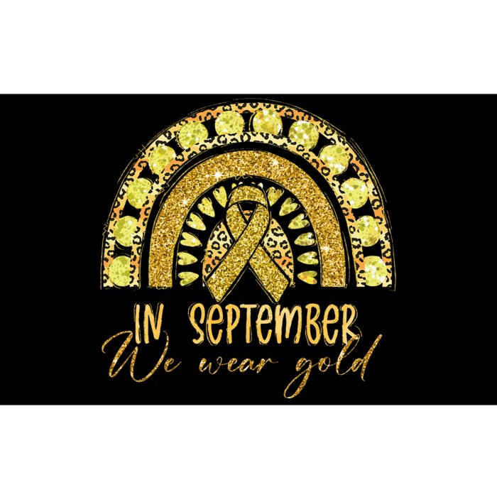 In September We Wear Gold Childhood Cancer Awareness Bumper Sticker