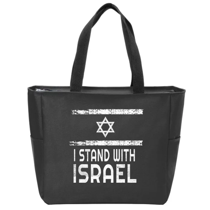 I Stand With Israel Zip Tote Bag