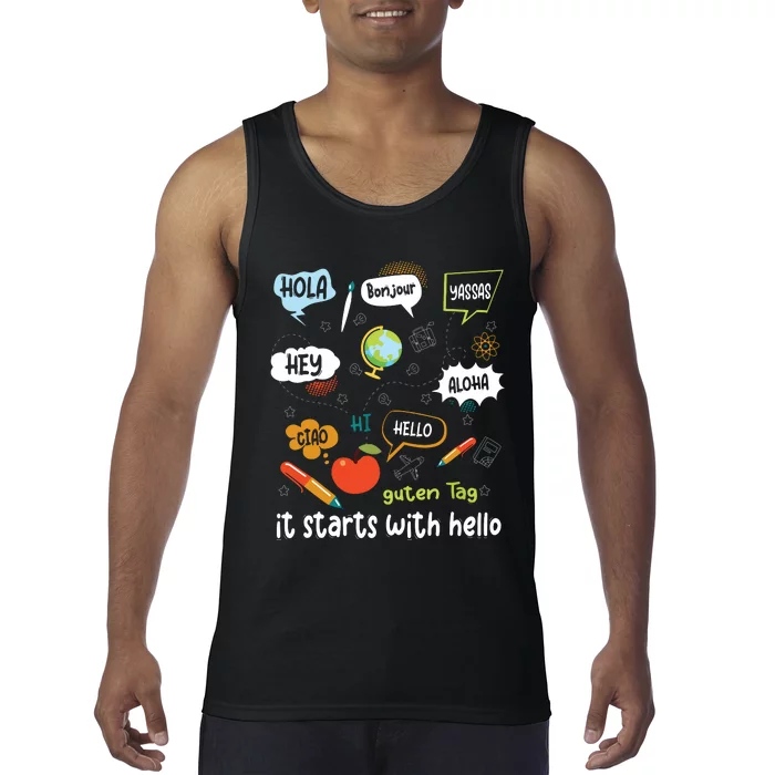 It Starts With Hello Tank Top