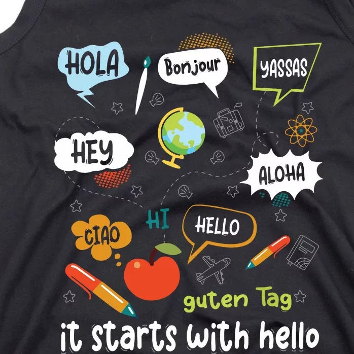 It Starts With Hello Tank Top