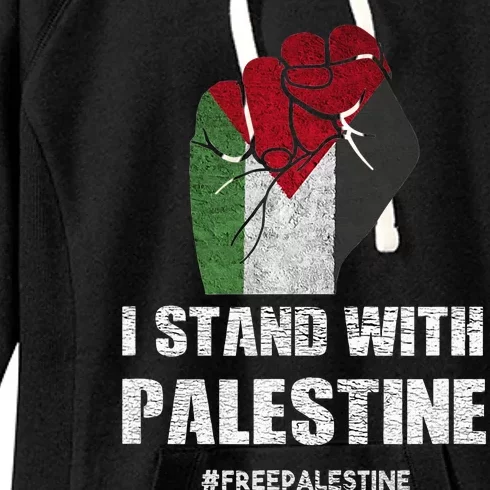 I Stand With Palestine For Their Freedom Women's Fleece Hoodie