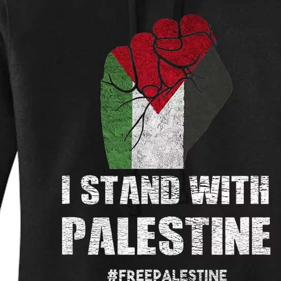 I Stand With Palestine For Their Freedom Women's Pullover Hoodie