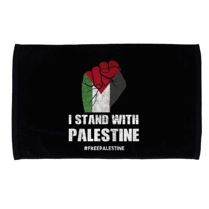 I Stand With Palestine For Their Freedom Microfiber Hand Towel