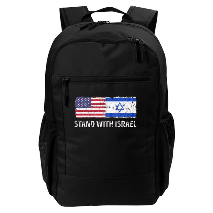 I Stand With Israel USA Israeli Flag Jewish Daily Commute Backpack