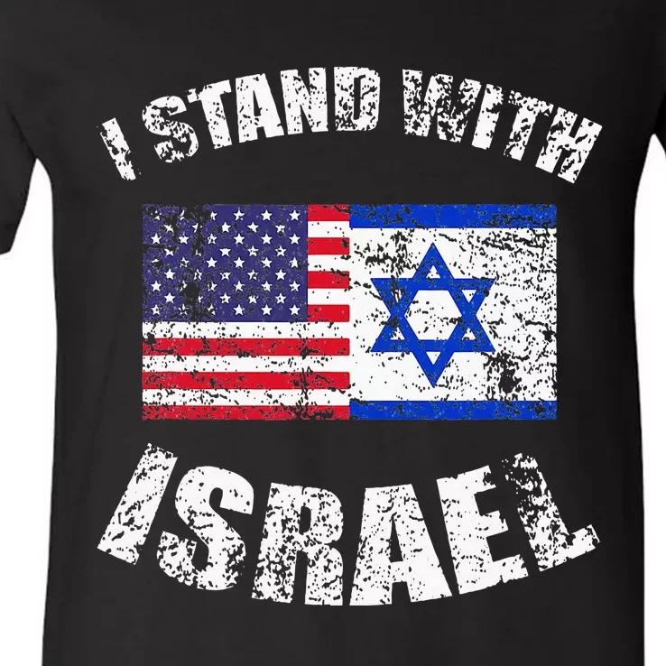 I Stand With Israel V-Neck T-Shirt