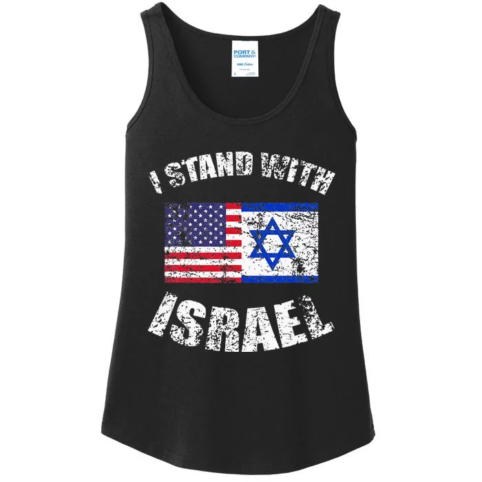 I Stand With Israel Ladies Essential Tank