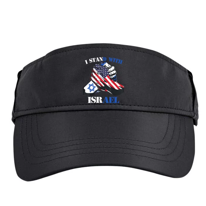 I Stand With Israel Support Israel Love Israeli Brotherhood Adult Drive Performance Visor