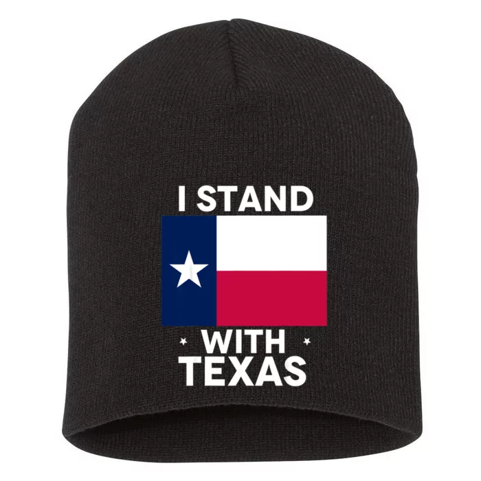 I Stand With Texas Scotus Short Acrylic Beanie