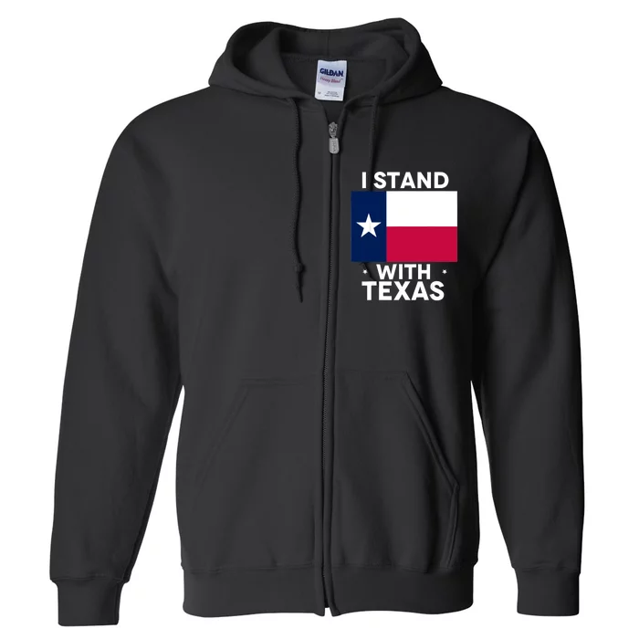 I Stand With Texas Scotus Full Zip Hoodie