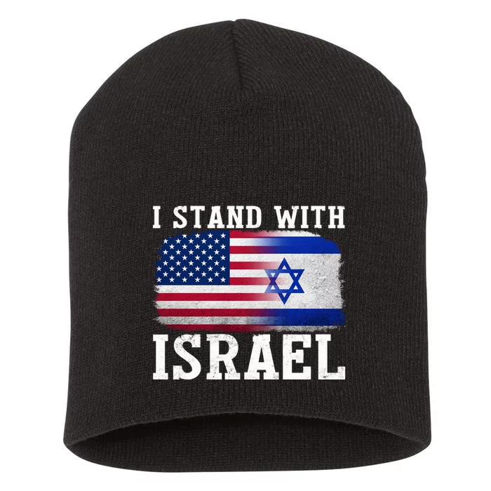 I Stand With Israel shirt Israel Strong  wo Short Acrylic Beanie