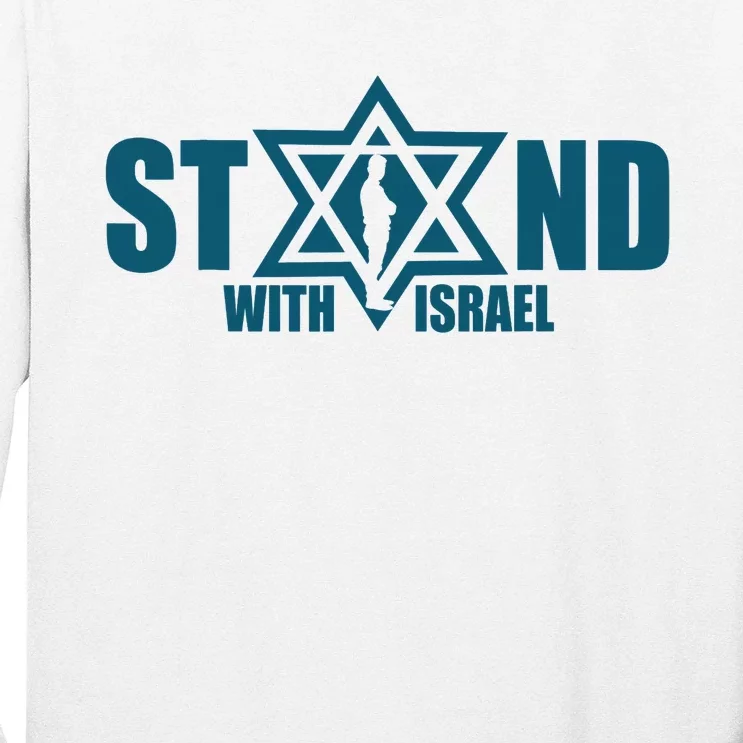 I Stand With Israel Jewish Star Of David We Support Israel Long Sleeve Shirt