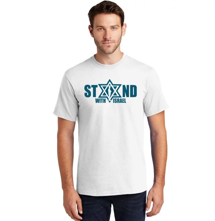 I Stand With Israel Jewish Star Of David We Support Israel Tall T-Shirt