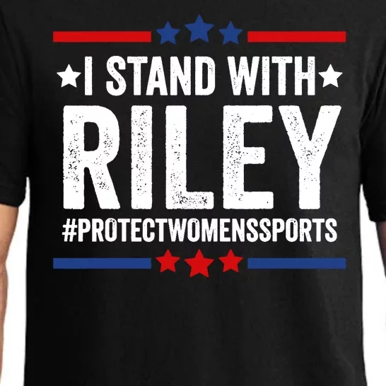 I Stand With Riley Gaines Protect Womens Sports Pajama Set