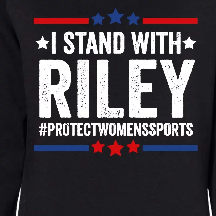 I Stand With Riley Gaines Protect Womens Sports Womens California Wash Sweatshirt