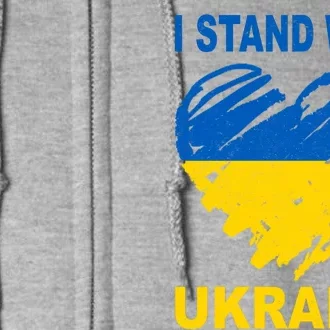 I Stand With Ukraine Heart Full Zip Hoodie