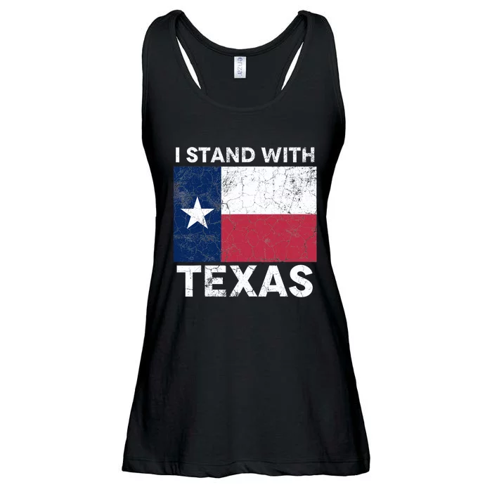 I Stand With Texas Ladies Essential Flowy Tank