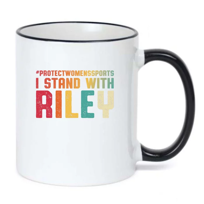 I Stand With Riley Gaines | Protect Womens Sports Black Color Changing Mug