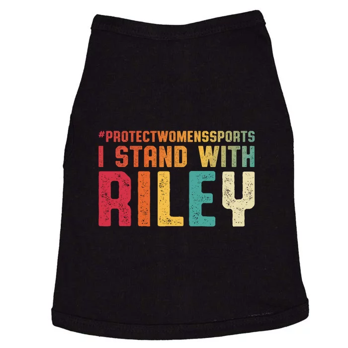 I Stand With Riley Gaines | Protect Womens Sports Doggie Tank