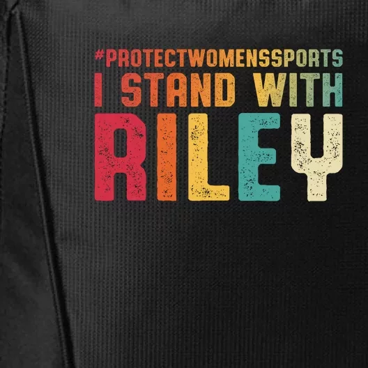 I Stand With Riley Gaines | Protect Womens Sports City Backpack