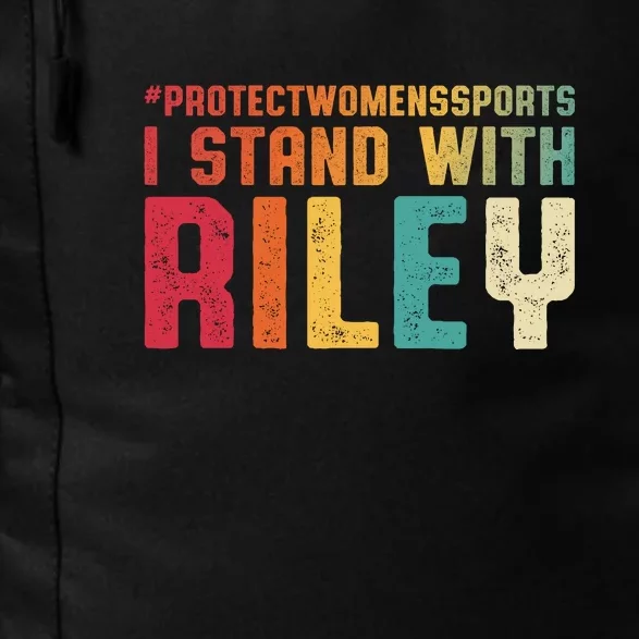 I Stand With Riley Gaines | Protect Womens Sports Daily Commute Backpack