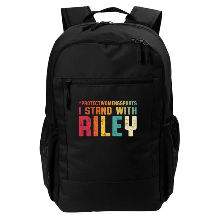 I Stand With Riley Gaines | Protect Womens Sports Daily Commute Backpack