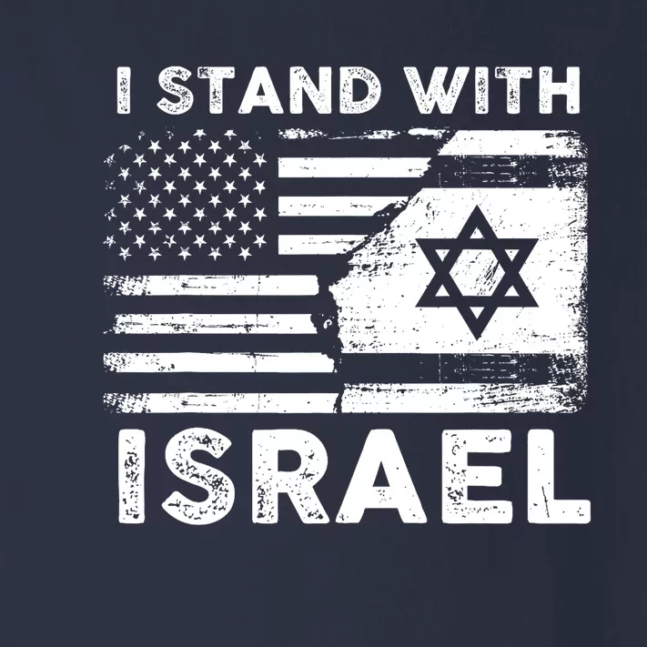 I Stand With Israel Support Israel Us And Israel Flag Toddler Long Sleeve Shirt